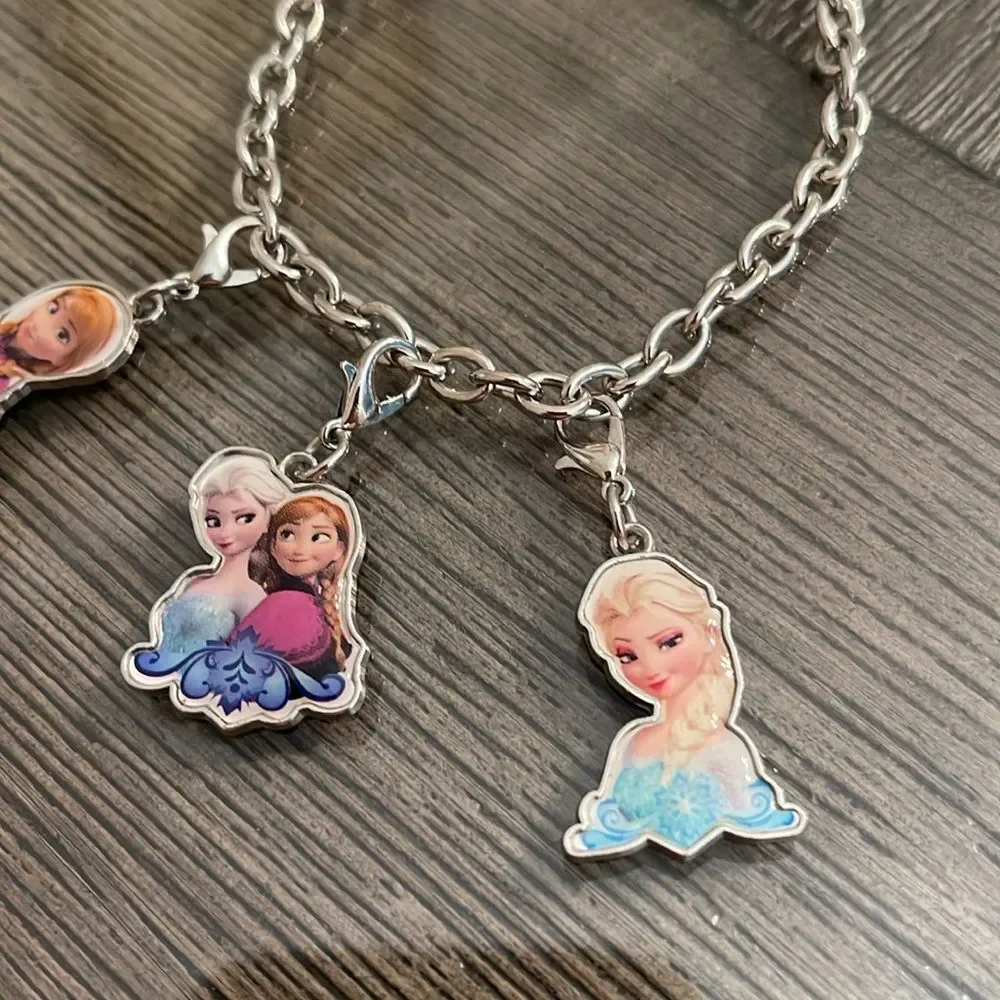 Disney Frozen Charm Bracelet with Toggle Clasp